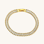 Simple Geometric Bracelet With Gold Plated Copper Finish - TIRAAYA