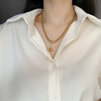 Elegant Ball Pendant Necklace With 18K Gold Plated Finish - TIRAAYA