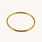 Simple Solid Color Bangle With 18K Gold Plated Finish - TIRAAYA