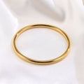 Simple Solid Color Bangle With 18K Gold Plated Finish - TIRAAYA