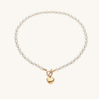 Simple Heart Shape Pendant Necklace With Gold Plated Finish - TIRAAYA