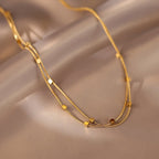 Vintage Flower Pendant Necklace With 18K Gold Plated Finish - TIRAAYA