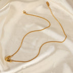 Elegant Heart Shape Earrings And Necklace With Gold Plated Finish - TIRAAYA