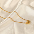 Elegant Heart Shape Earrings And Necklace With Gold Plated Finish - TIRAAYA
