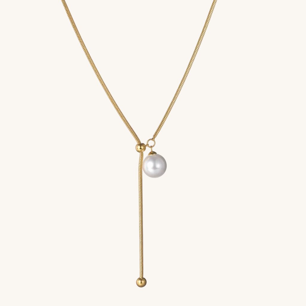 Elegant Asymmetrical Gold Plated Stainless Steel Pendant Necklace - TIRAAYA