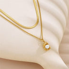Sweet Pea Design Gold Plated Stainless Steel Jewelry Set - TIRAAYA