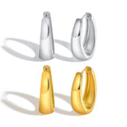 Elegant U Shape Earrings With Real Gold Plated Finish - TIRAAYA