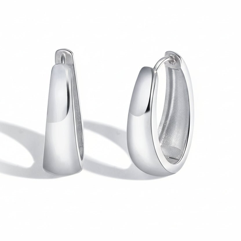 Elegant U Shape Earrings With Real Gold Plated Finish - TIRAAYA
