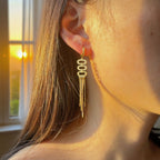 Vintage Tassel Ocean Style Gold Plated Stainless Steel Earrings - TIRAAYA