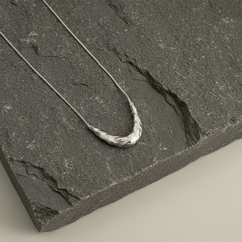 Playful Smiley Geometric Long Stainless Steel Sweater Chain Necklace - TIRAAYA