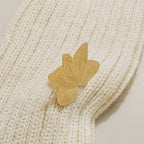 Elegant Lotus Swirl Ring With Gemstone And Gold Plated Finish - TIRAAYA