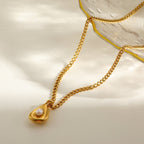 Elegant Leaf Pearl Jewelry Set With Gold Plated Finish - TIRAAYA