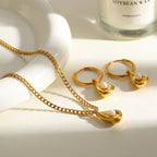 Elegant Leaf Pearl Jewelry Set With Gold Plated Finish - TIRAAYA