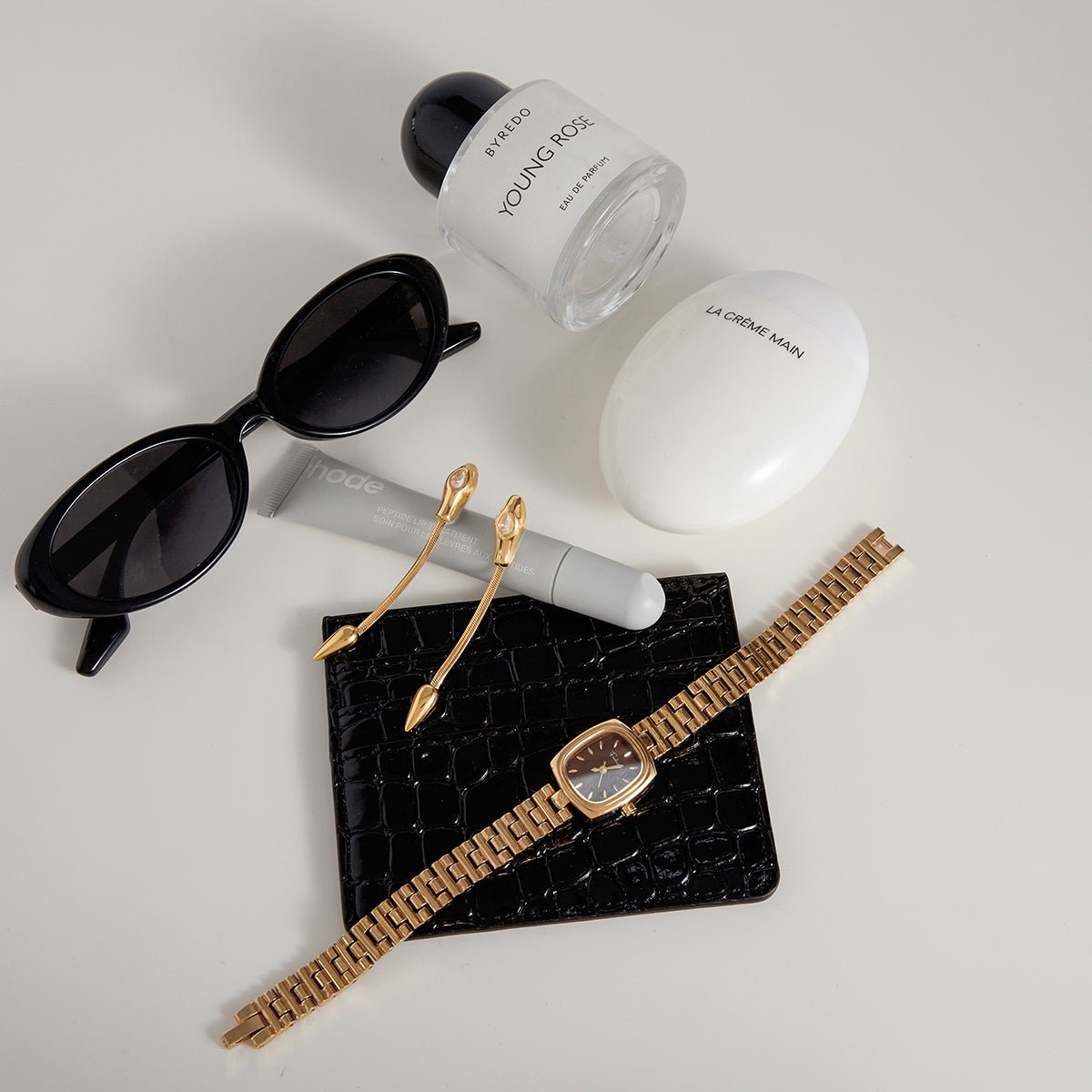 Elegant Snake Tassel Earrings With Zircon And Gold Plated Finish - TIRAAYA