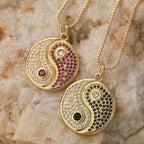 Minimal Geometric Pendant Necklace In Copper For Everyday Style - TIRAAYA