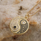 Minimal Geometric Pendant Necklace In Copper For Everyday Style - TIRAAYA